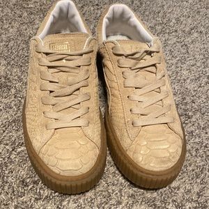 Puma - Nude Snakeskin Thick Soled Sneaker (9.5)